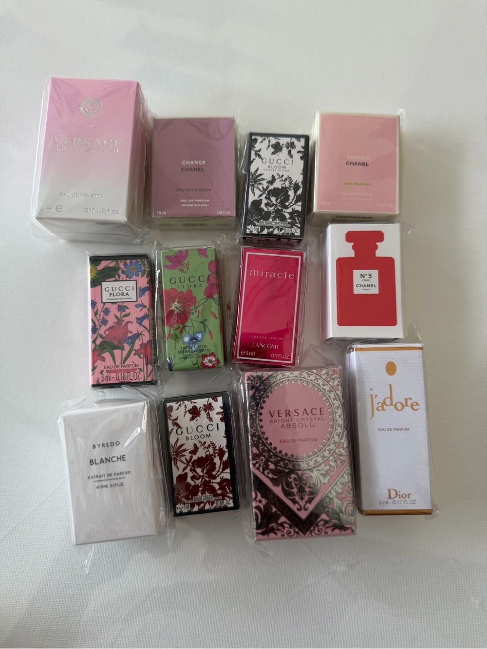 Assorted Mini Designer Perfume Set - Pink Accent